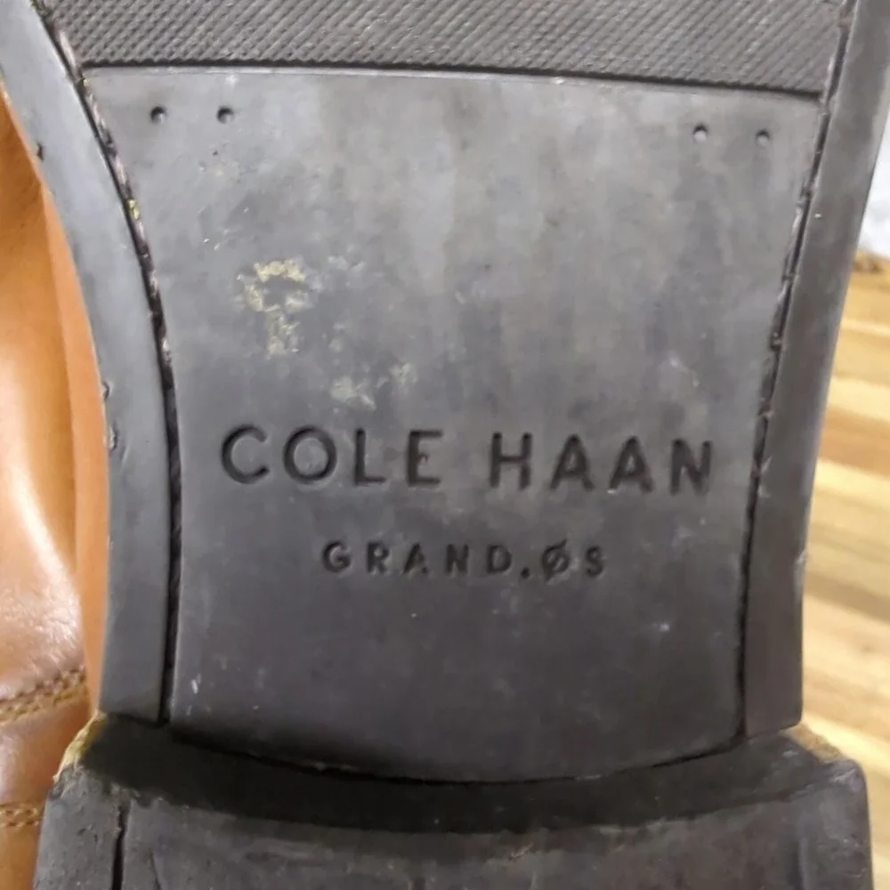 Cole Haan Harrison Mens Size 12 M Shoes Brown Leather Cap‎ Toe Lace Up Oxford